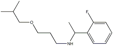 [1-(2-fluorophenyl)ethyl][3-(2-methylpropoxy)propyl]amine,,结构式