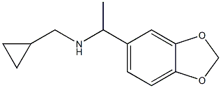 [1-(2H-1,3-benzodioxol-5-yl)ethyl](cyclopropylmethyl)amine,,结构式