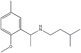 [1-(2-methoxy-5-methylphenyl)ethyl](3-methylbutyl)amine Structure
