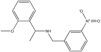 [1-(2-methoxyphenyl)ethyl][(3-nitrophenyl)methyl]amine Structure