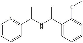 [1-(2-methoxyphenyl)ethyl][1-(pyridin-2-yl)ethyl]amine 结构式