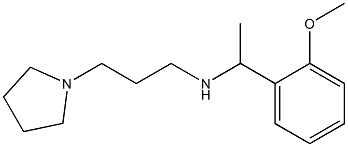 [1-(2-methoxyphenyl)ethyl][3-(pyrrolidin-1-yl)propyl]amine Structure