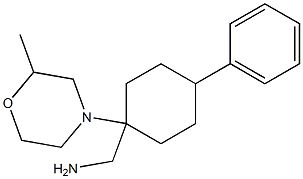 [1-(2-methylmorpholin-4-yl)-4-phenylcyclohexyl]methylamine Struktur