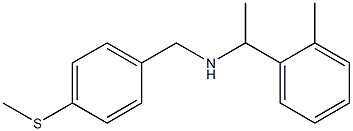 [1-(2-methylphenyl)ethyl]({[4-(methylsulfanyl)phenyl]methyl})amine Struktur