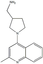 [1-(2-methylquinolin-4-yl)pyrrolidin-3-yl]methylamine Structure