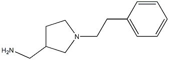 [1-(2-phenylethyl)pyrrolidin-3-yl]methylamine Structure