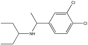 [1-(3,4-dichlorophenyl)ethyl](pentan-3-yl)amine Struktur