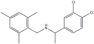 [1-(3,4-dichlorophenyl)ethyl][(2,4,6-trimethylphenyl)methyl]amine Structure