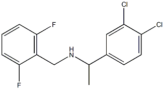 [1-(3,4-dichlorophenyl)ethyl][(2,6-difluorophenyl)methyl]amine Structure