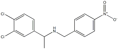 [1-(3,4-dichlorophenyl)ethyl][(4-nitrophenyl)methyl]amine Structure