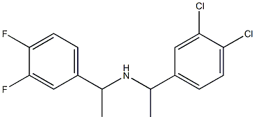 [1-(3,4-dichlorophenyl)ethyl][1-(3,4-difluorophenyl)ethyl]amine Structure