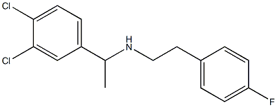 [1-(3,4-dichlorophenyl)ethyl][2-(4-fluorophenyl)ethyl]amine Structure