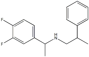 [1-(3,4-difluorophenyl)ethyl](2-phenylpropyl)amine|