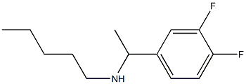 [1-(3,4-difluorophenyl)ethyl](pentyl)amine 化学構造式