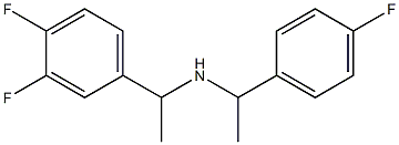[1-(3,4-difluorophenyl)ethyl][1-(4-fluorophenyl)ethyl]amine,,结构式