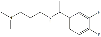 [1-(3,4-difluorophenyl)ethyl][3-(dimethylamino)propyl]amine 结构式