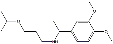 [1-(3,4-dimethoxyphenyl)ethyl][3-(propan-2-yloxy)propyl]amine,,结构式