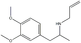 [1-(3,4-dimethoxyphenyl)propan-2-yl](prop-2-en-1-yl)amine,,结构式