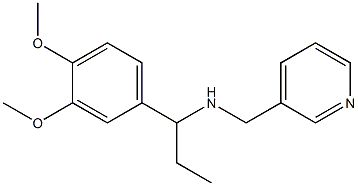 [1-(3,4-dimethoxyphenyl)propyl](pyridin-3-ylmethyl)amine,,结构式