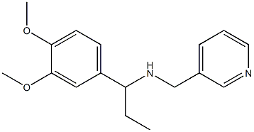 [1-(3,4-dimethoxyphenyl)propyl](pyridin-3-ylmethyl)amine Structure