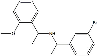 [1-(3-bromophenyl)ethyl][1-(2-methoxyphenyl)ethyl]amine Structure