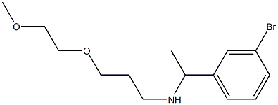 [1-(3-bromophenyl)ethyl][3-(2-methoxyethoxy)propyl]amine Structure