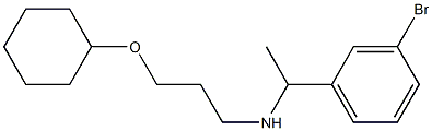 [1-(3-bromophenyl)ethyl][3-(cyclohexyloxy)propyl]amine Structure