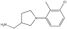 [1-(3-chloro-2-methylphenyl)pyrrolidin-3-yl]methylamine Structure