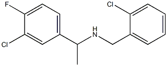 [1-(3-chloro-4-fluorophenyl)ethyl][(2-chlorophenyl)methyl]amine,,结构式