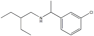 [1-(3-chlorophenyl)ethyl](2-ethylbutyl)amine,,结构式