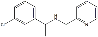 [1-(3-chlorophenyl)ethyl](pyridin-2-ylmethyl)amine Struktur