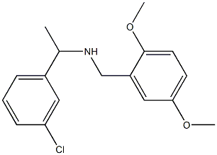 [1-(3-chlorophenyl)ethyl][(2,5-dimethoxyphenyl)methyl]amine Structure