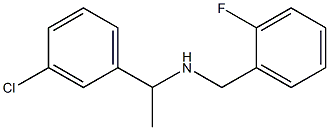 [1-(3-chlorophenyl)ethyl][(2-fluorophenyl)methyl]amine 化学構造式