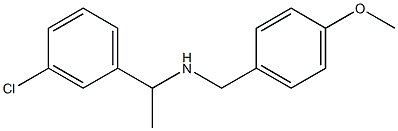  [1-(3-chlorophenyl)ethyl][(4-methoxyphenyl)methyl]amine