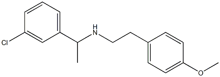 [1-(3-chlorophenyl)ethyl][2-(4-methoxyphenyl)ethyl]amine Structure