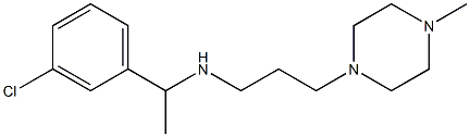 [1-(3-chlorophenyl)ethyl][3-(4-methylpiperazin-1-yl)propyl]amine,,结构式