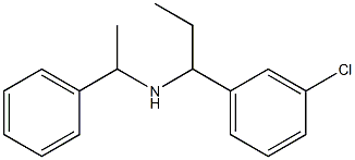 [1-(3-chlorophenyl)propyl](1-phenylethyl)amine,,结构式