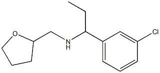 [1-(3-chlorophenyl)propyl](oxolan-2-ylmethyl)amine,,结构式