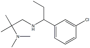 [1-(3-chlorophenyl)propyl][2-(dimethylamino)-2-methylpropyl]amine Structure