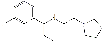 [1-(3-chlorophenyl)propyl][2-(pyrrolidin-1-yl)ethyl]amine|