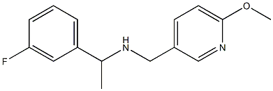 [1-(3-fluorophenyl)ethyl][(6-methoxypyridin-3-yl)methyl]amine|