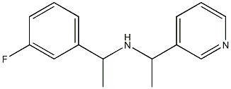 [1-(3-fluorophenyl)ethyl][1-(pyridin-3-yl)ethyl]amine Struktur
