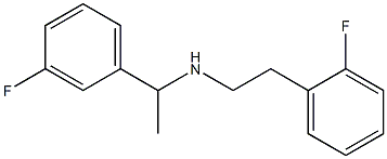 [1-(3-fluorophenyl)ethyl][2-(2-fluorophenyl)ethyl]amine 化学構造式