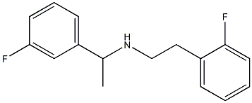 [1-(3-fluorophenyl)ethyl][2-(2-fluorophenyl)ethyl]amine|