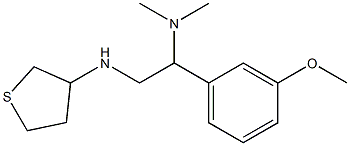 [1-(3-methoxyphenyl)-2-(thiolan-3-ylamino)ethyl]dimethylamine Struktur