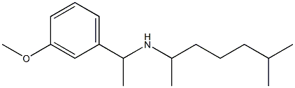[1-(3-methoxyphenyl)ethyl](6-methylheptan-2-yl)amine Struktur