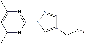 [1-(4,6-dimethylpyrimidin-2-yl)-1H-pyrazol-4-yl]methylamine Structure