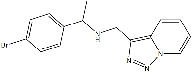 [1-(4-bromophenyl)ethyl]({[1,2,4]triazolo[3,4-a]pyridin-3-ylmethyl})amine