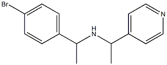 [1-(4-bromophenyl)ethyl][1-(pyridin-4-yl)ethyl]amine 化学構造式