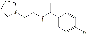 [1-(4-bromophenyl)ethyl][2-(pyrrolidin-1-yl)ethyl]amine,,结构式